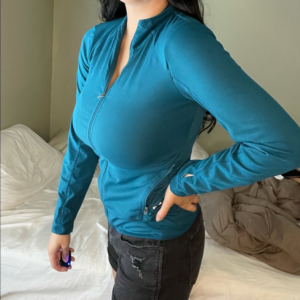 CHAMPION Blue Zip Up Jacket - Picture 3 of 9